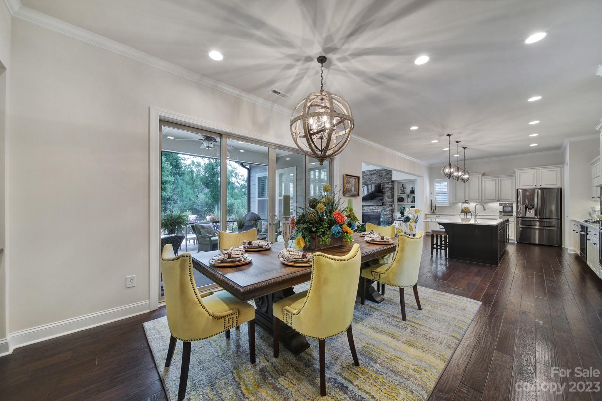 1356 Afton Way Fort Mill, SC 29708 - Photo 11 of 46 a view of a dining room with furniture window and wooden floor