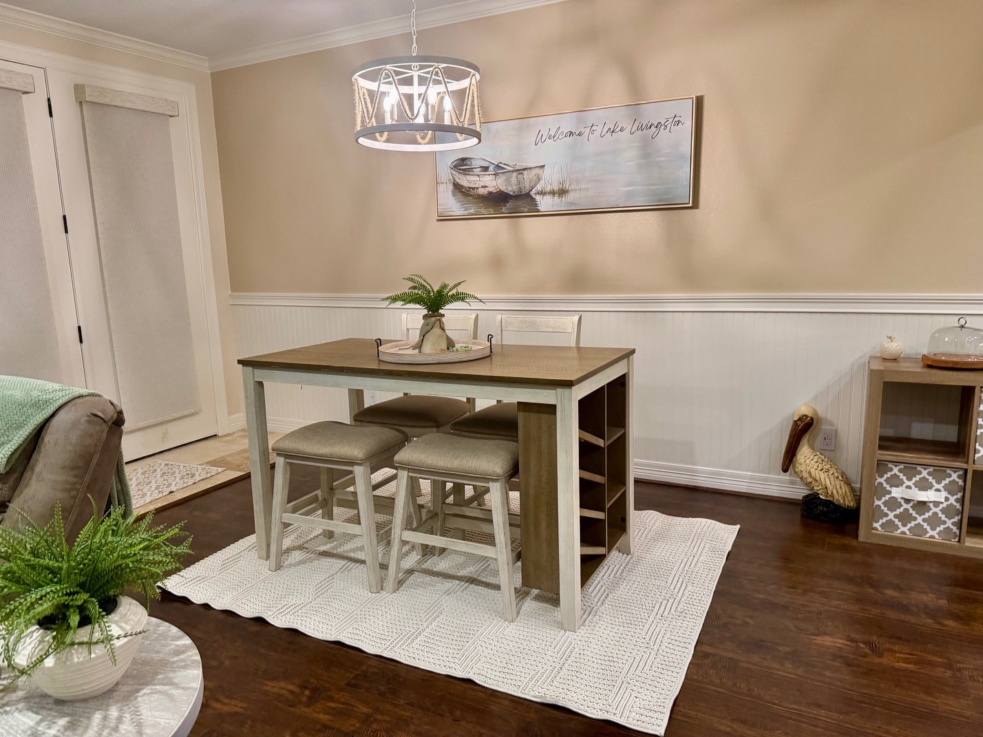 2112 Fm 3186, Unit B8 Onalaska, TX 77360 - Photo 14 of 25 a living room with furniture and wooden floor