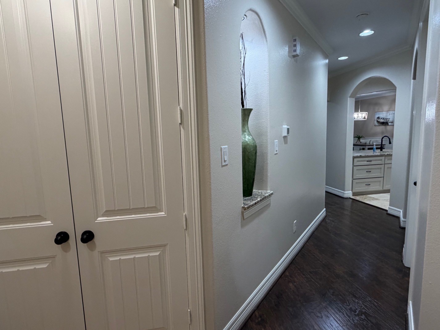 2112 Fm 3186, Unit B8 Onalaska, TX 77360 - Photo 19 of 25 a view of a hallway with wooden floor and staircase