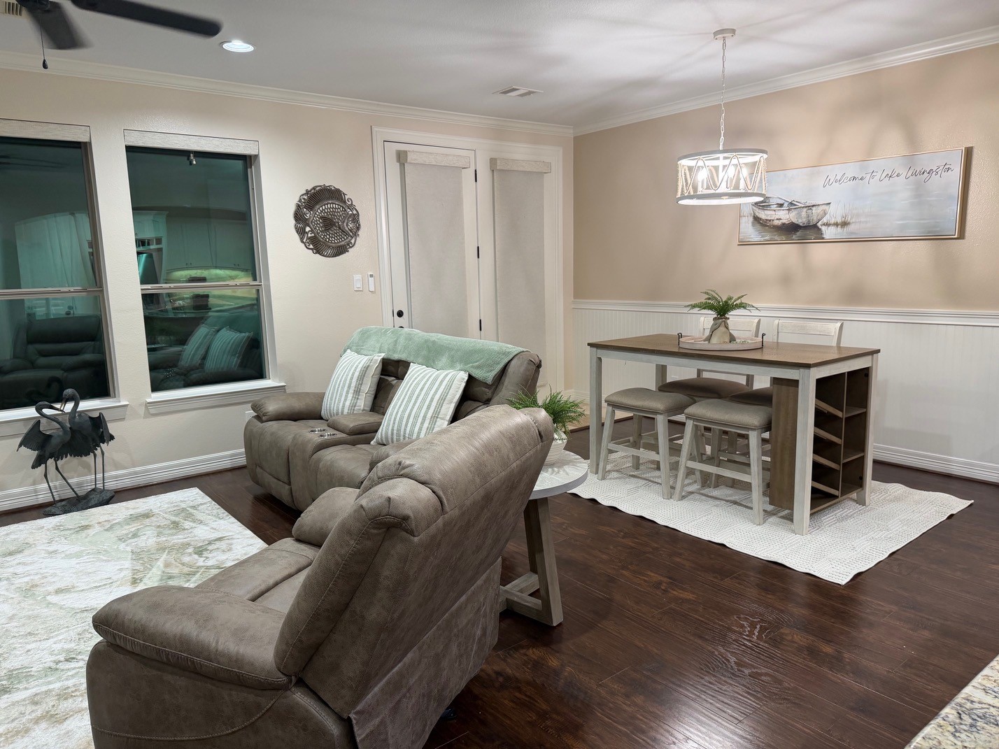 2112 Fm 3186, Unit B8 Onalaska, TX 77360 - Photo 4 of 25 a living room with furniture and wooden floor