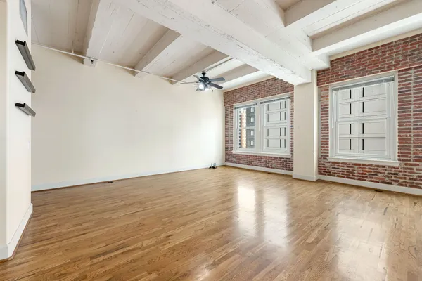 a view of livingroom with hardwood floor and window