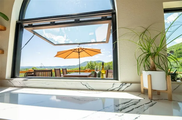 a front view of a house