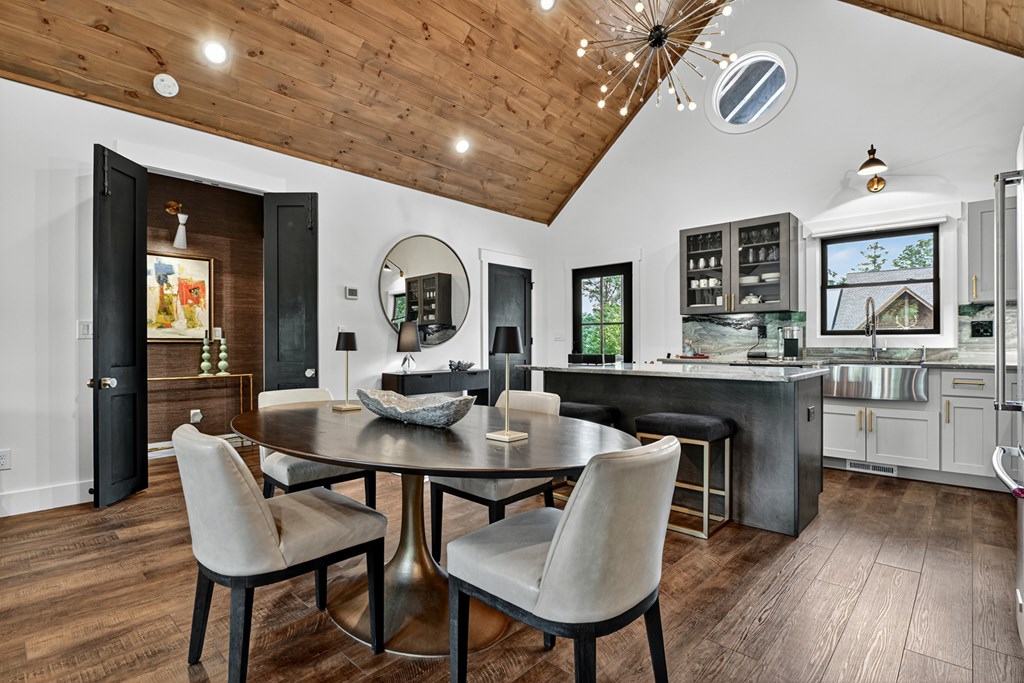 141 Long View Lane Blue Ridge, GA 30513 - Photo 14 of 61 a dining room with furniture and wooden floor