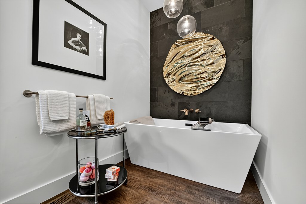 141 Long View Lane Blue Ridge, GA 30513 - Photo 31 of 61 a bathroom with a sink and a mirror