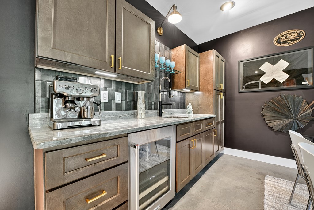 141 Long View Lane Blue Ridge, GA 30513 - Photo 43 of 61 a kitchen with stainless steel appliances granite countertop a sink and cabinets