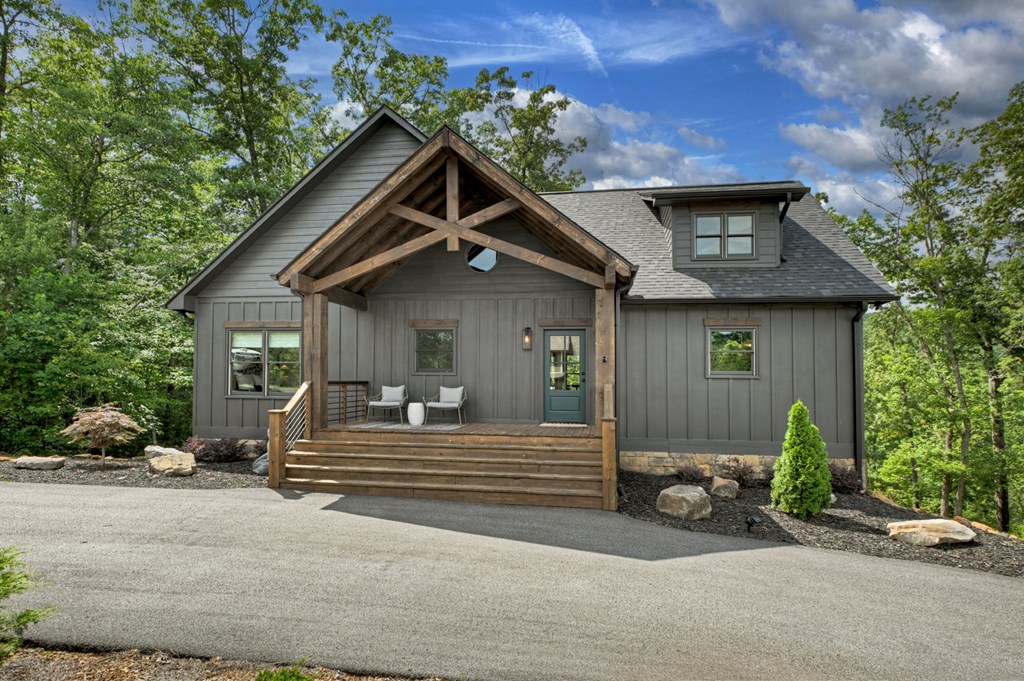 141 Long View Lane Blue Ridge, GA 30513 - Photo 57 of 61 a front view of a house with a yard