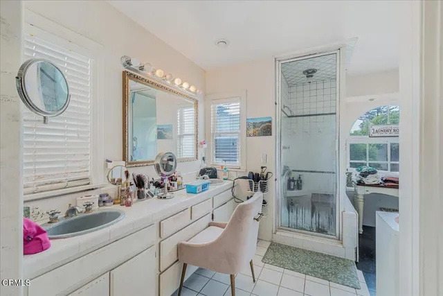 a view of an outdoor space with seating