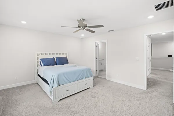 an aerial view of a city with lots of residential buildings