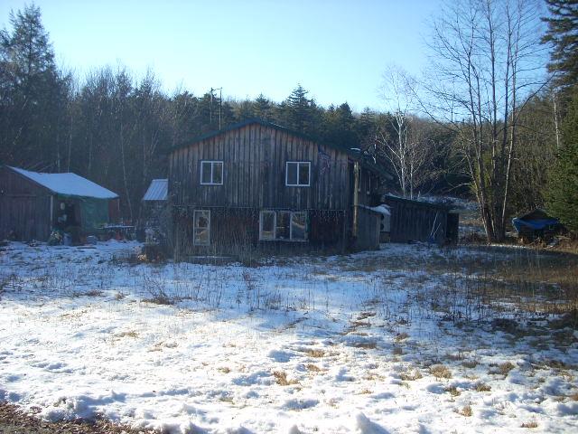 515 Center Road Savoy, MA 01256 - Photo 2 of 5 a view of a backyard with large trees and a small barn