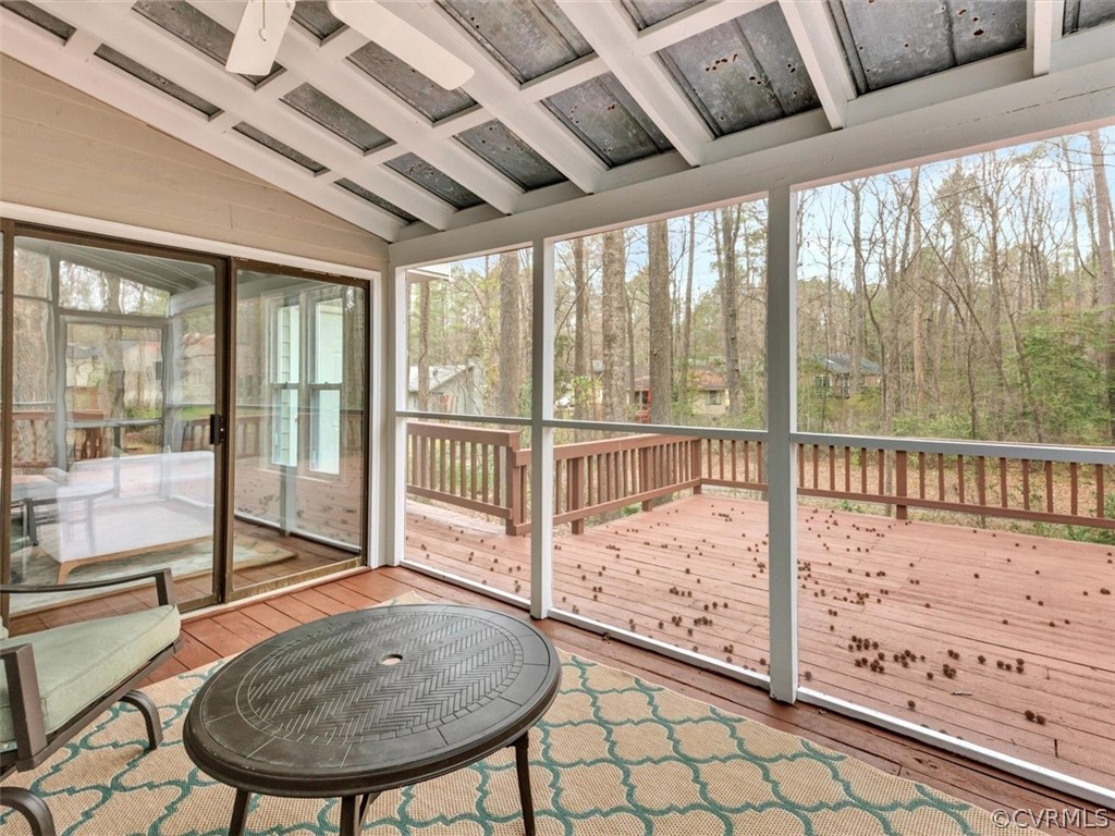 3218 Fortunes Ridge Road Midlothian, VA 23112 - Photo 30 of 35 The HUGE deck off of the screened porch