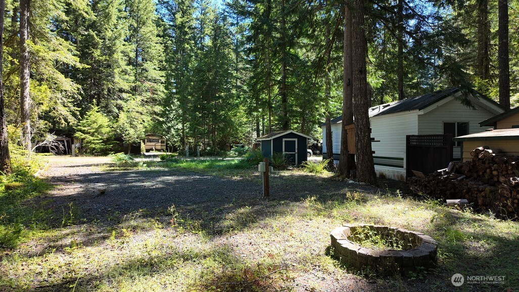 82 Riverside Drive Deming, WA 98244 - Photo 21 of 33 a view of a backyard with a tree