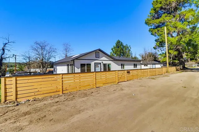 a house view with a outdoor space