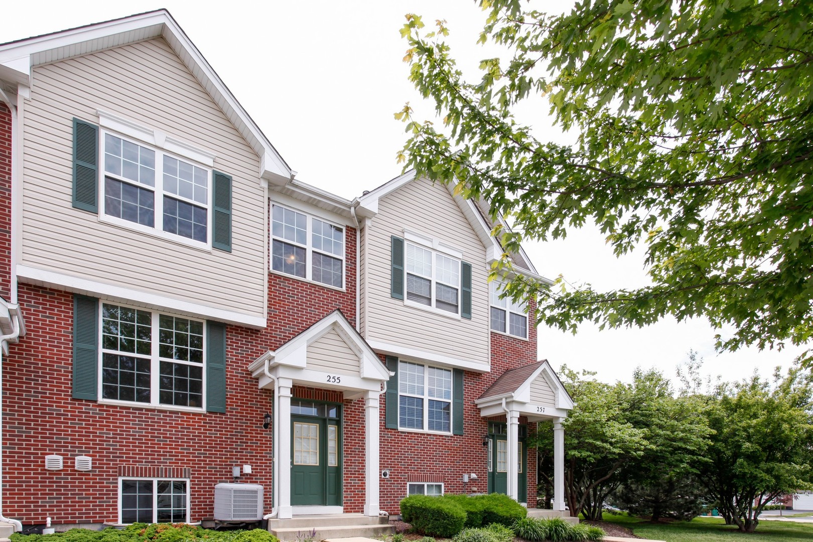 255 South Oak Creek Lane Romeoville, IL 60446 - Photo 1 of 7 a front view of a house with a tree