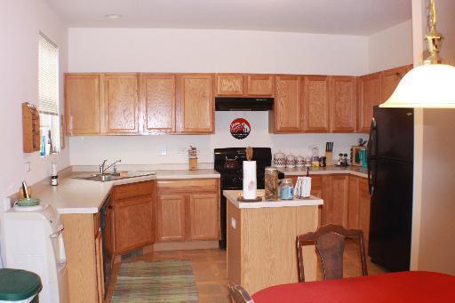 255 South Oak Creek Lane Romeoville, IL 60446 - Photo 4 of 7 a kitchen with a sink refrigerator and cabinets
