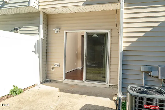 a view of a door front of a house