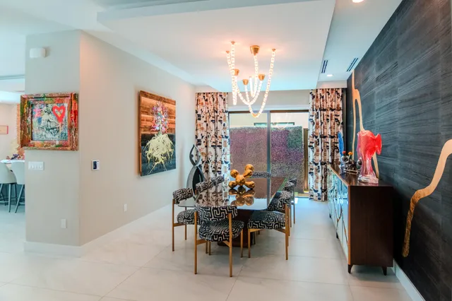 a outdoor space with chairs