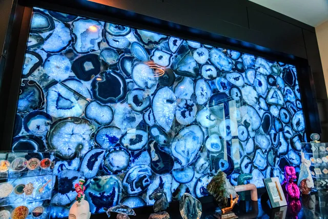 a room with furniture and screen