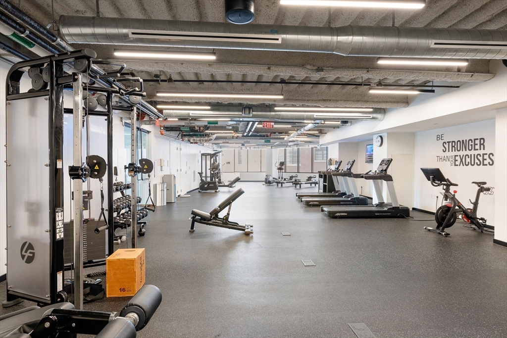 14 West Broadway, Unit 507 Boston, MA 02127 - Photo 15 of 18 a view of a room with gym equipment