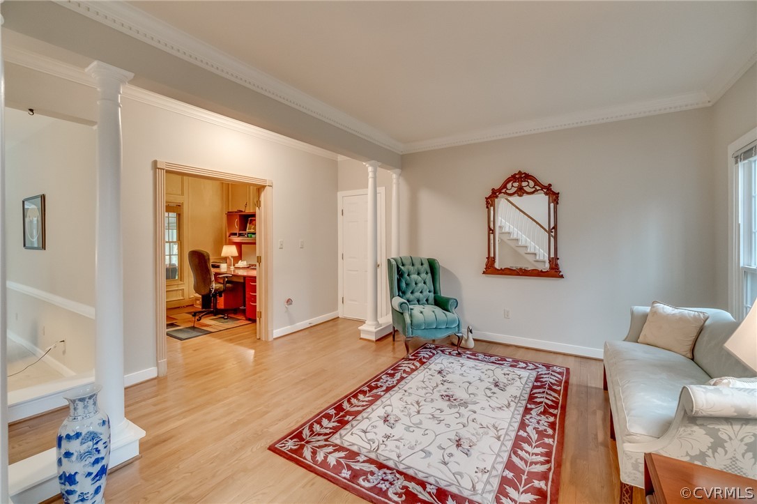 14621 Benefice Ridge Chesterfield, VA 23838 - Photo 14 of 49 a living room with furniture and a wooden floor