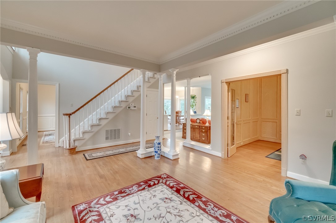 14621 Benefice Ridge Chesterfield, VA 23838 - Photo 16 of 49 a living room with hardwood floor and a rug
