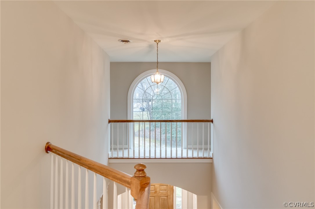 14621 Benefice Ridge Chesterfield, VA 23838 - Photo 49 of 49 a view of staircase with white walls and a window