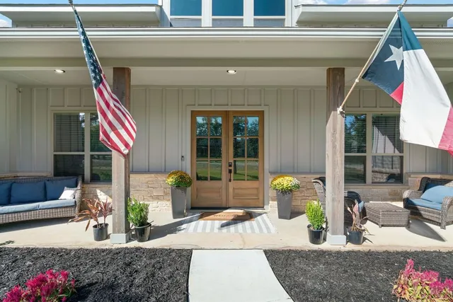 a front view of a house