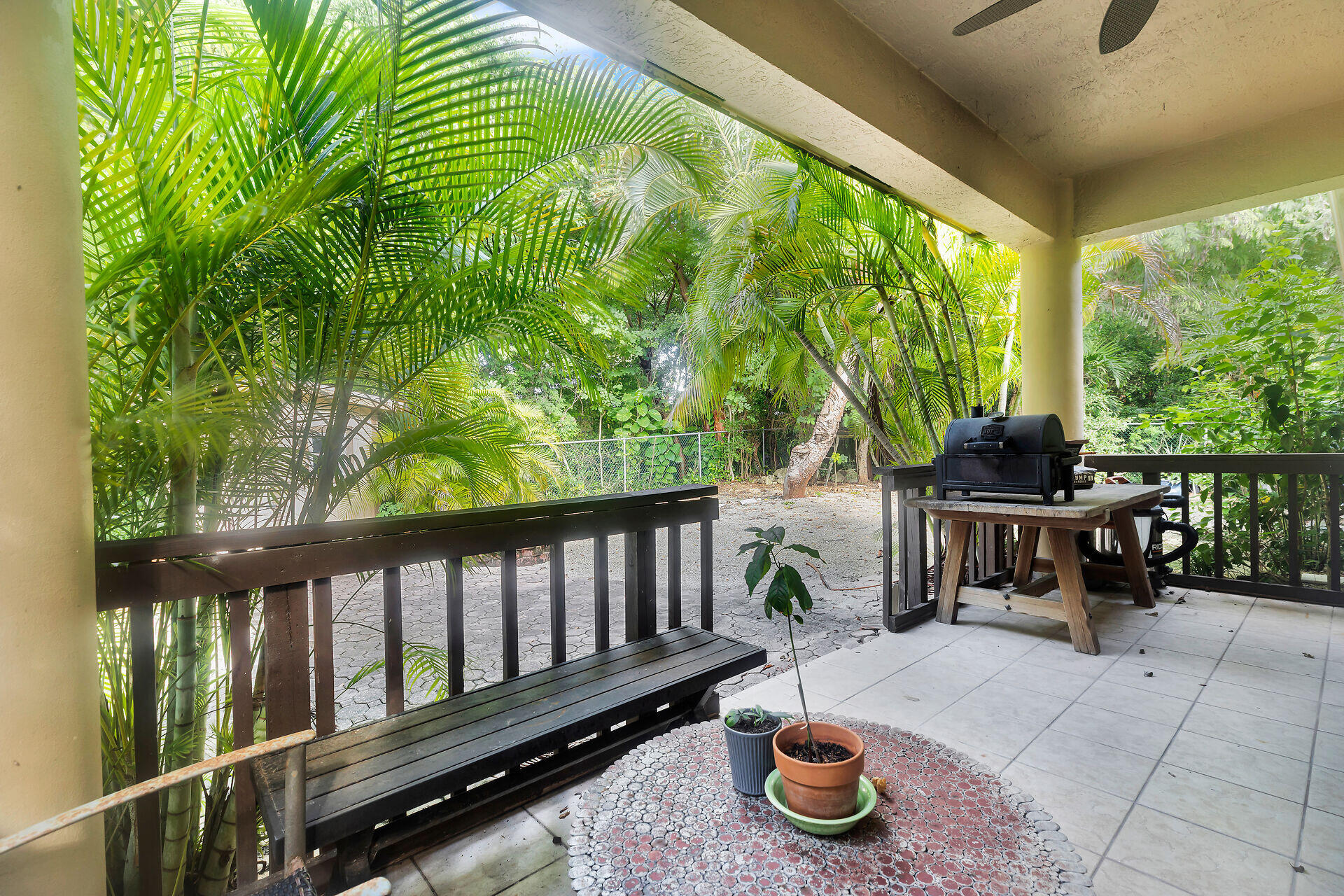 6 Fishermans Trail Key Largo, FL 33037 - Photo 28 of 41 a view of balcony with wooden floor and outdoor seating