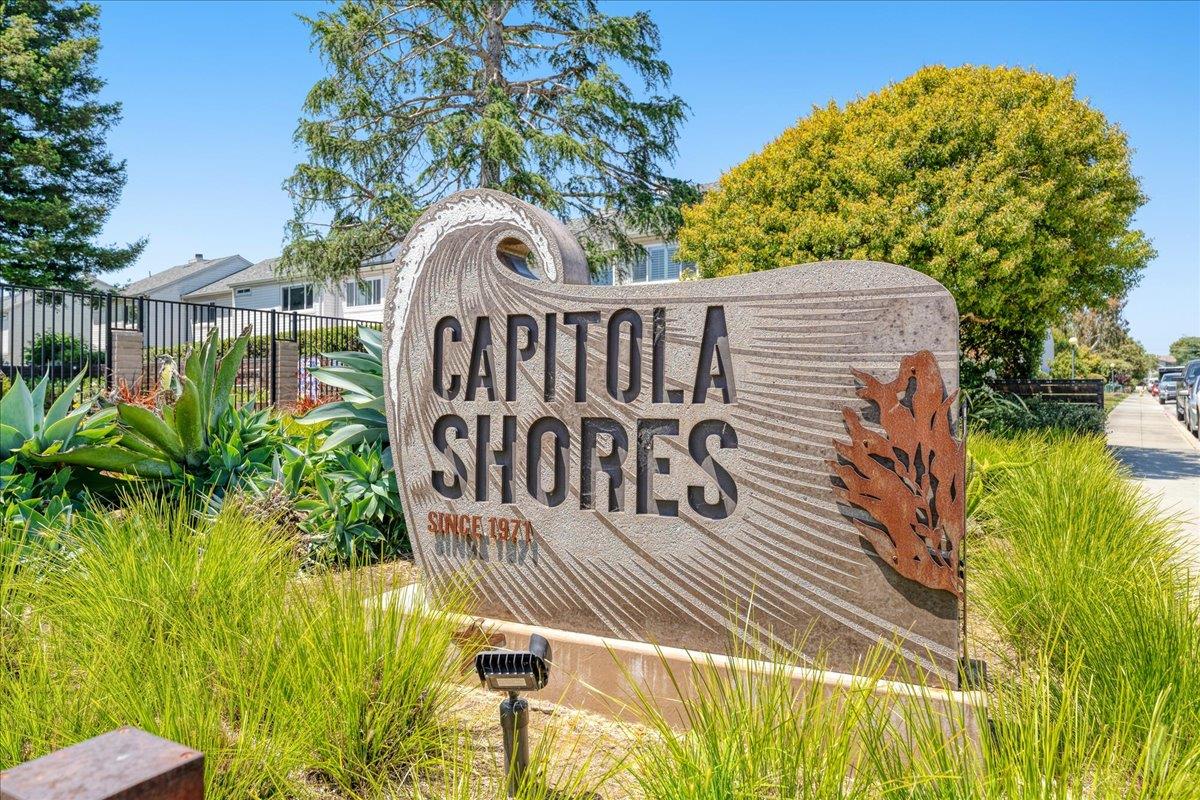 1415 Ruby Court, Unit 1 Capitola, CA 95010 - Photo 16 of 20 a view of a wooden door with a bench