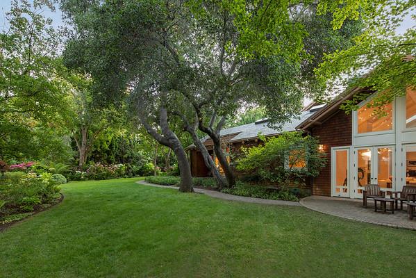 10 Faxon Forest Atherton, CA 94027 - Photo 11 of 16 a view of back yard of the house