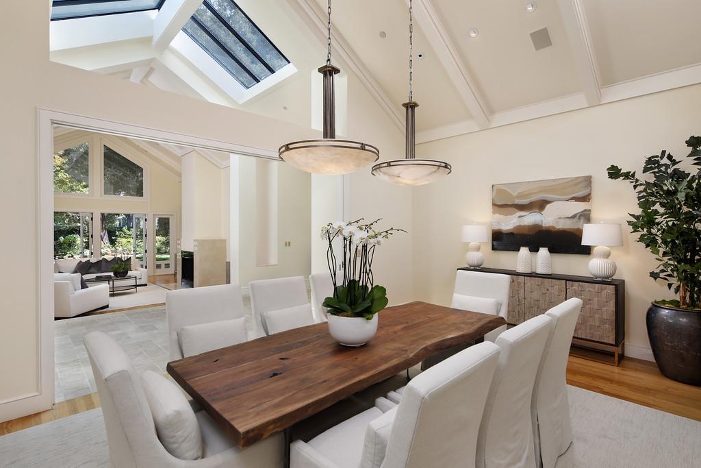10 Faxon Forest Atherton, CA 94027 - Photo 3 of 16 a view of a dining room with furniture