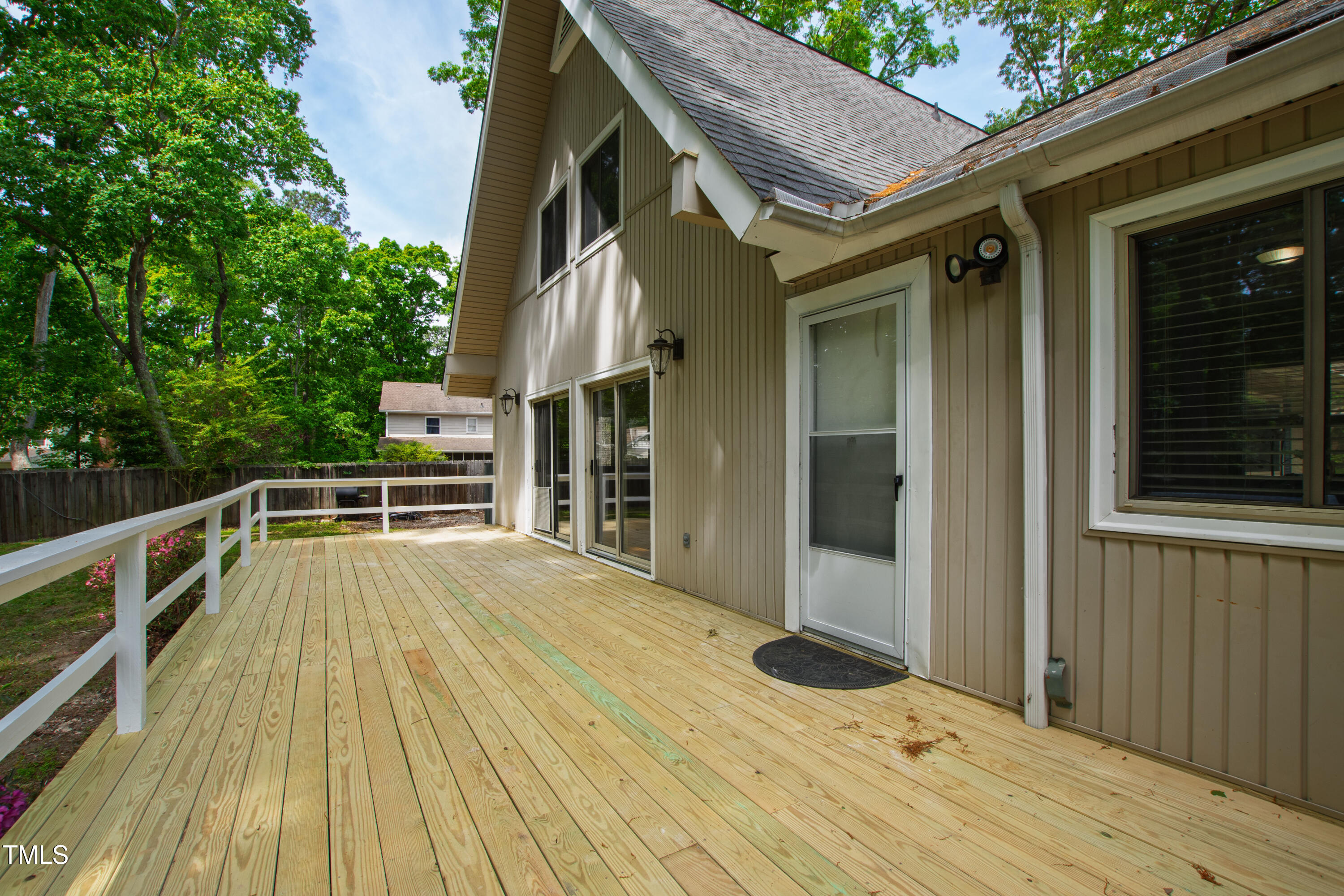 1915 Redding Lane Durham, NC 27712 - Photo 20 of 45 a view of outdoor space yard deck and seating area