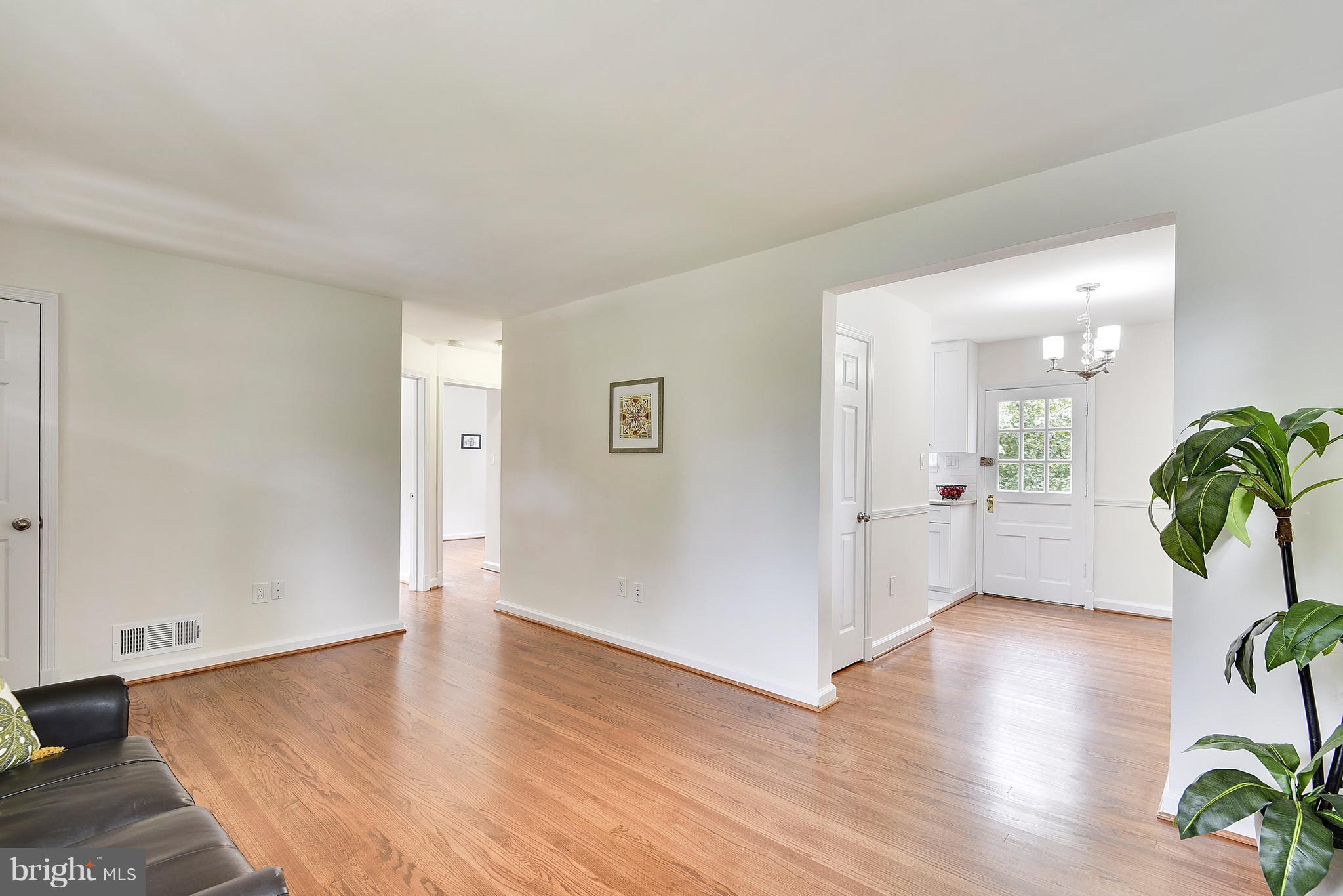 3902 Randolph Road Wheaton, MD 20902 - Photo 6 of 30 an empty room with wooden floor and a potted plant