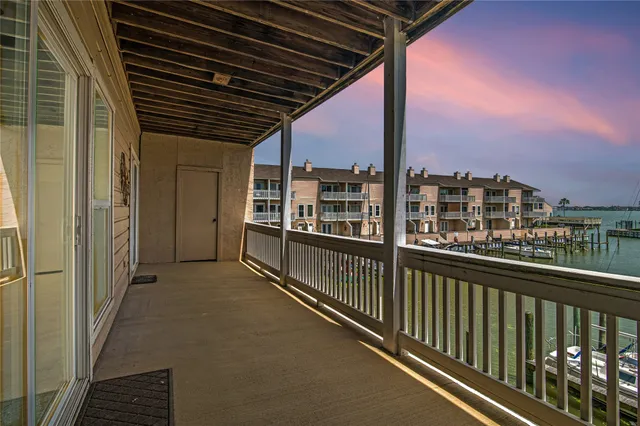 a view of city from a balcony