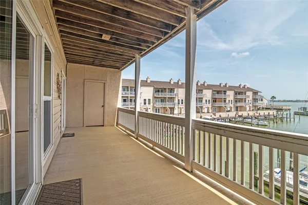 a view of balcony with city view