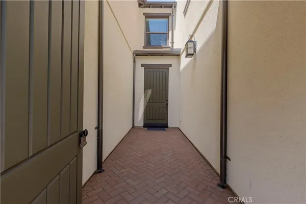 a view of hallway with stairs