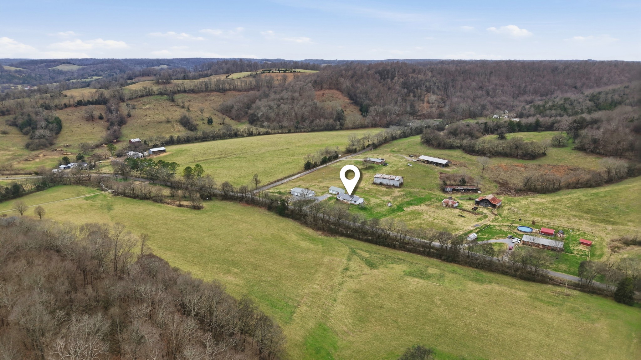 1101 Bagley Hollow Road Fayetteville, TN 37334 - Photo 52 of 52 an aerial view of residential houses with outdoor space