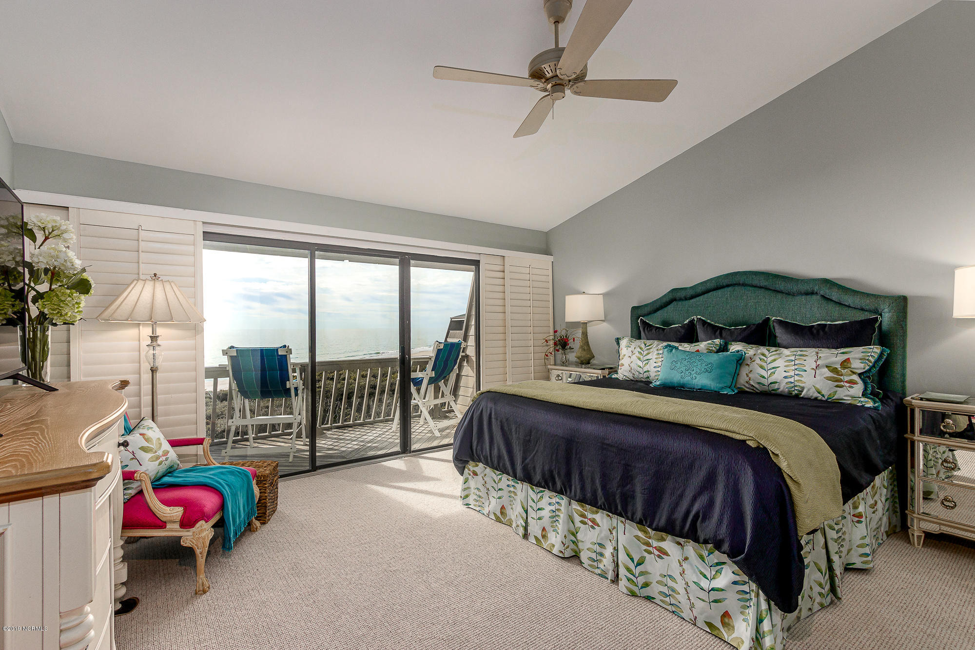565 Salter Path Road, Unit X3 Pine Knoll Shores, NC 28512 - Photo 15 of 61 Master bedroom suite with private deck