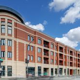 a front view of a building