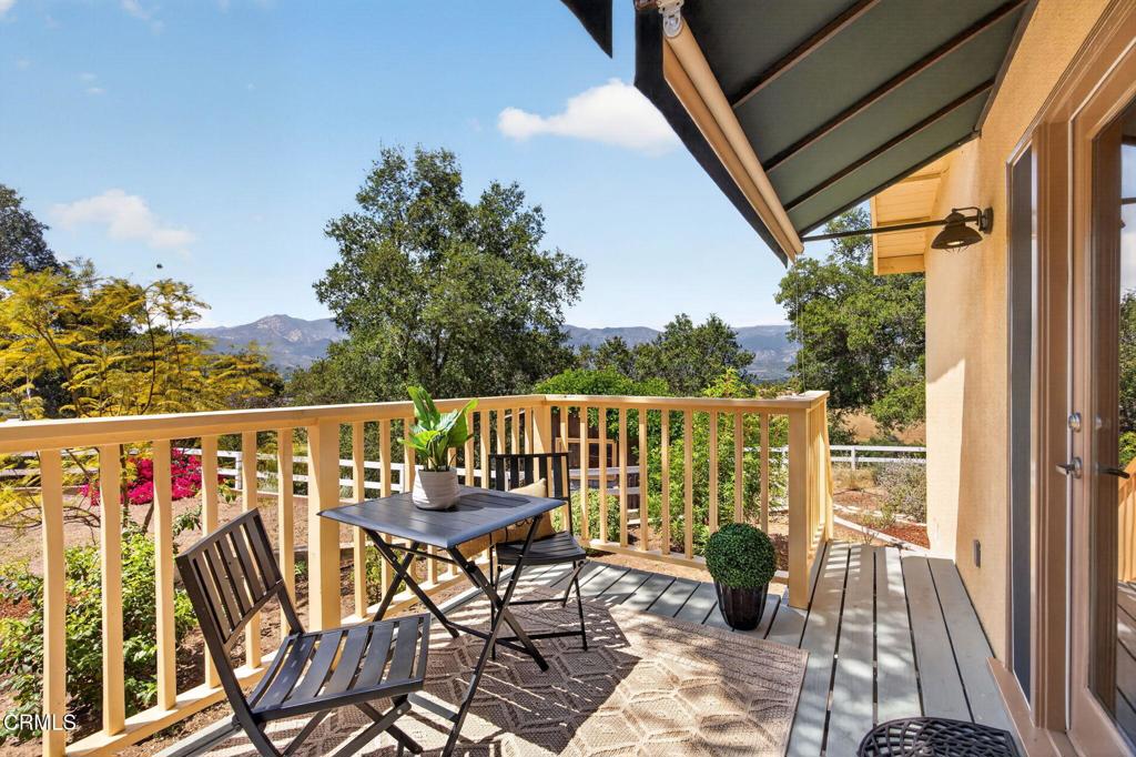 98 Howard Avenue Oak View, CA 93022 - Photo 44 of 72 a view of balcony with wooden floor and outdoor seating
