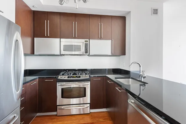 a view of a glass door from a window