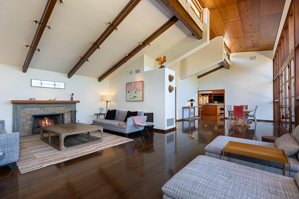 622 Cowles Road Montecito, CA 93108 - Photo 6 of 33 a living room with furniture and a fireplace
