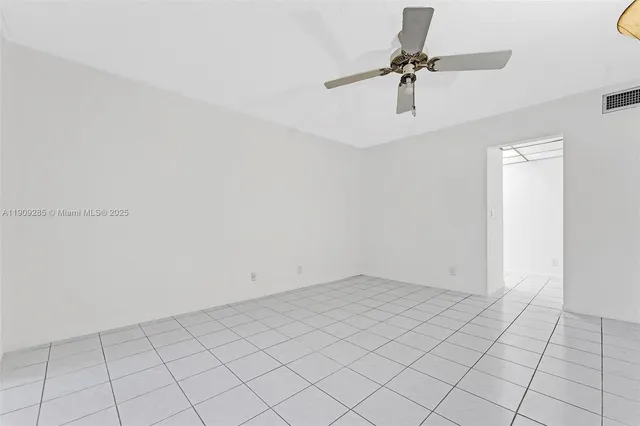 a view of an empty room