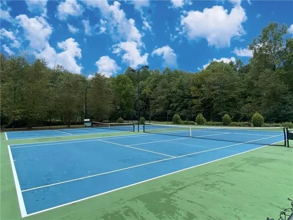 a view of a tennis court