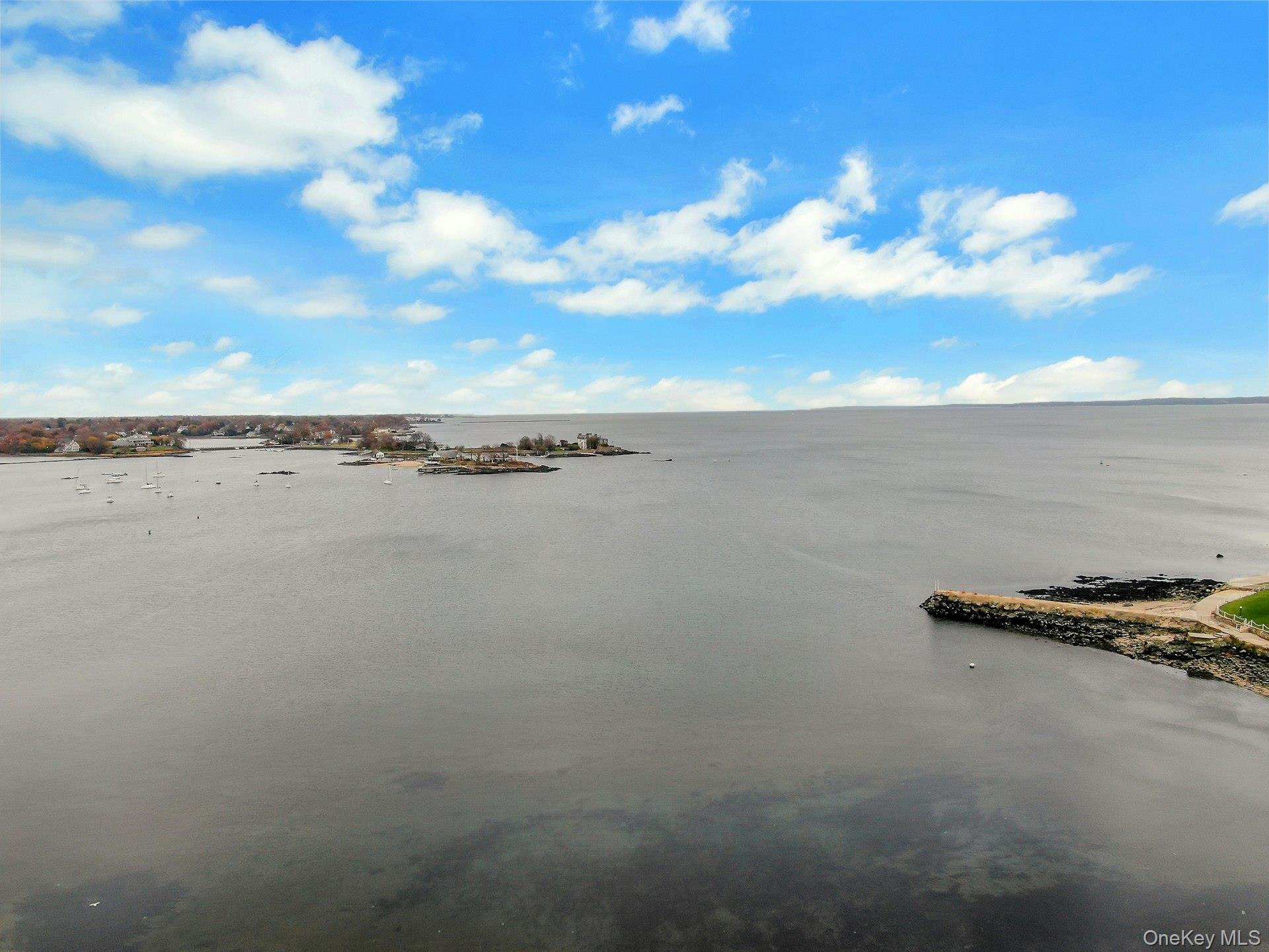 a view of an ocean beach