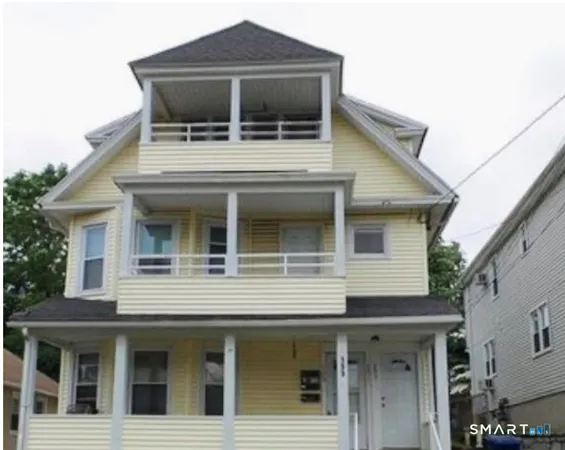 a front view of a house