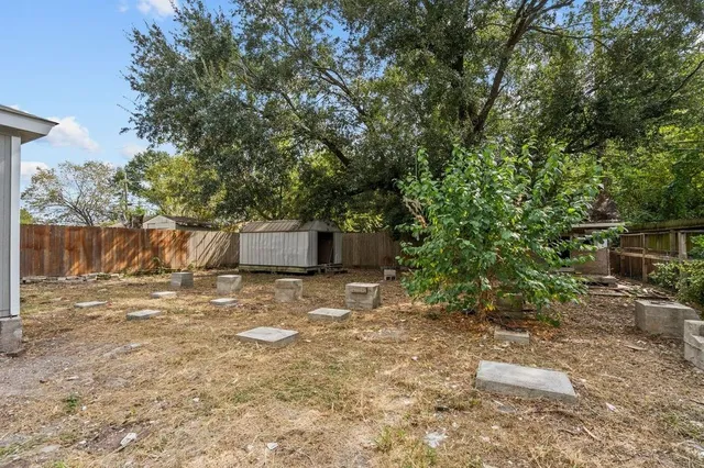 a backyard of a house