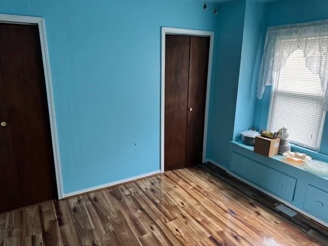 a view of hallway with mirror