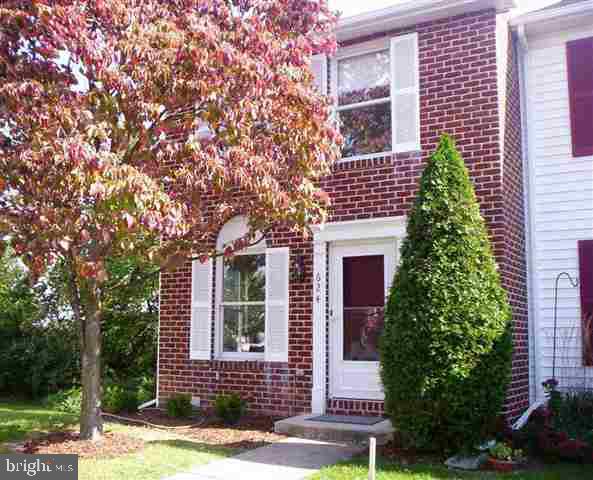 front view of a brick house