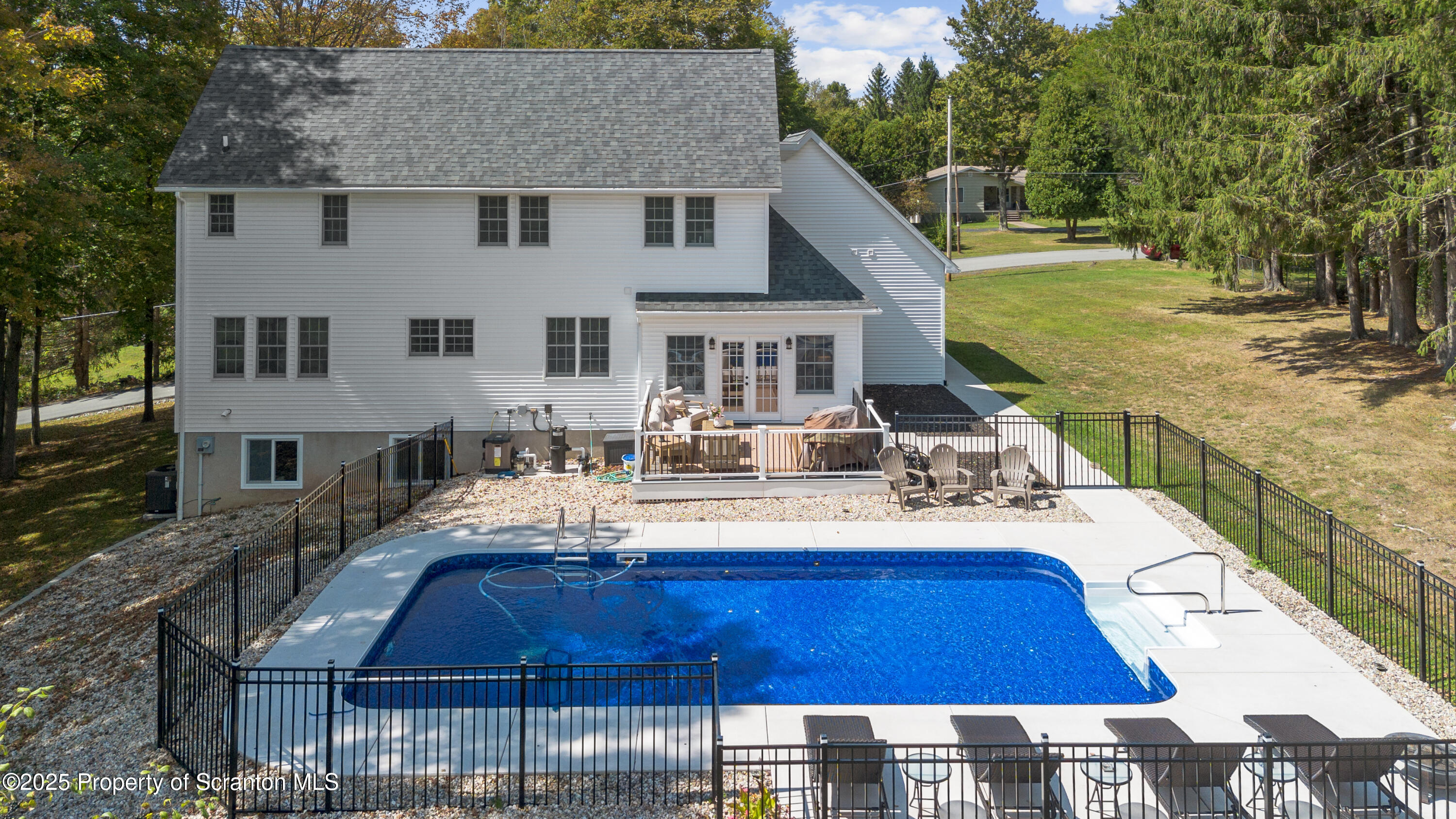 220 Fuller Road Dalton, PA 18414 - Photo 11 of 55 a view of a house with pool porch and sitting area