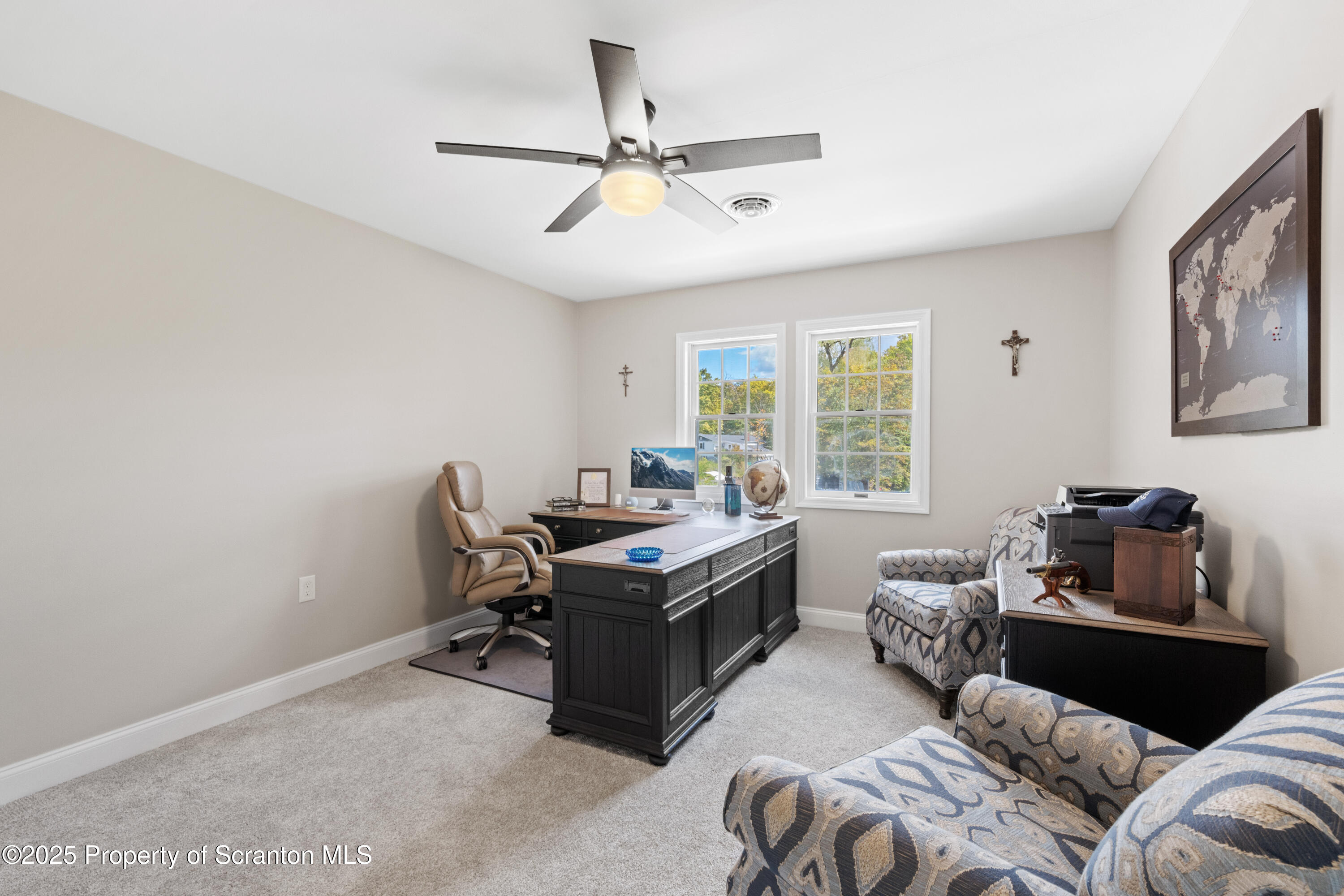 220 Fuller Road Dalton, PA 18414 - Photo 16 of 55 a view of a livingroom with workspace and a window